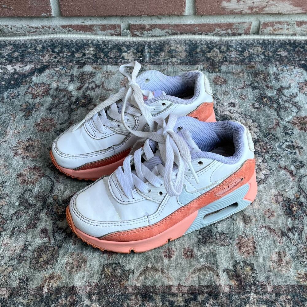 Nike Air Max 90 LTR SE White Light Madder Root / Kids 11.5C / Running DM0957-100